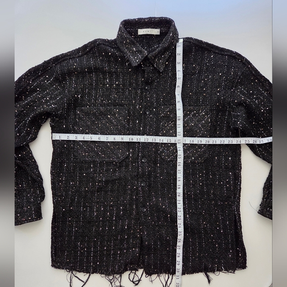 MNML Loose Woven Flannel Shirt Size Medium New without Tag - Picture 6 of 6